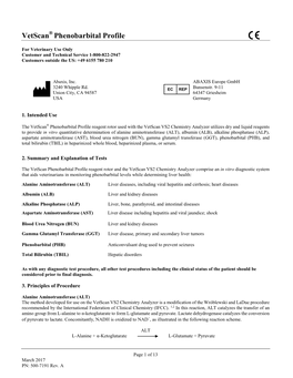 Vetscan Phenobarbital Profile