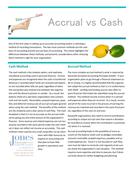 Accrual Vs. Cash Accounting