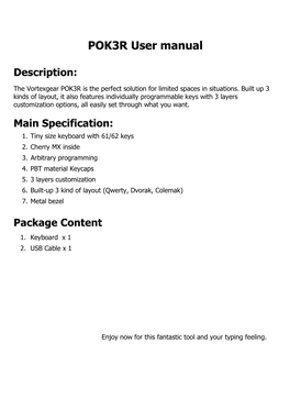 POK3R User Manual