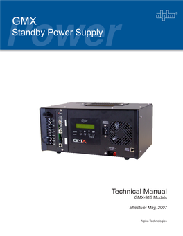 GMX Standby Power Supply