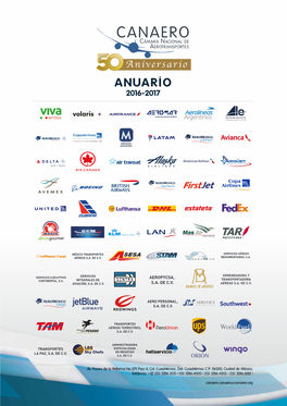 Anuario CANAERO 2016-2017
