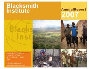 Blacksmith Institute Annualreport 2007