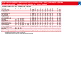 Go North East A4 Landscape Timetable