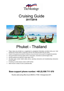 Cruising Guide Phuket