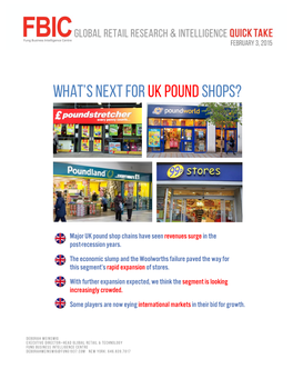 What's Next for Ukpound Shops?