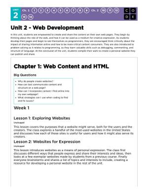 Web Content and HTML