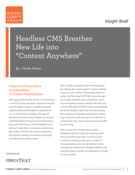 Headless CMS Breathes New Life Into “Content Anywhere”