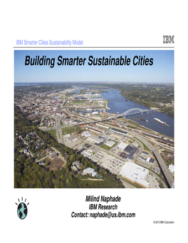 Building Smarter Sustainable Cities