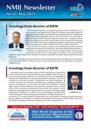 Greetings from Director of RIEM Greetings from Director of RIPM