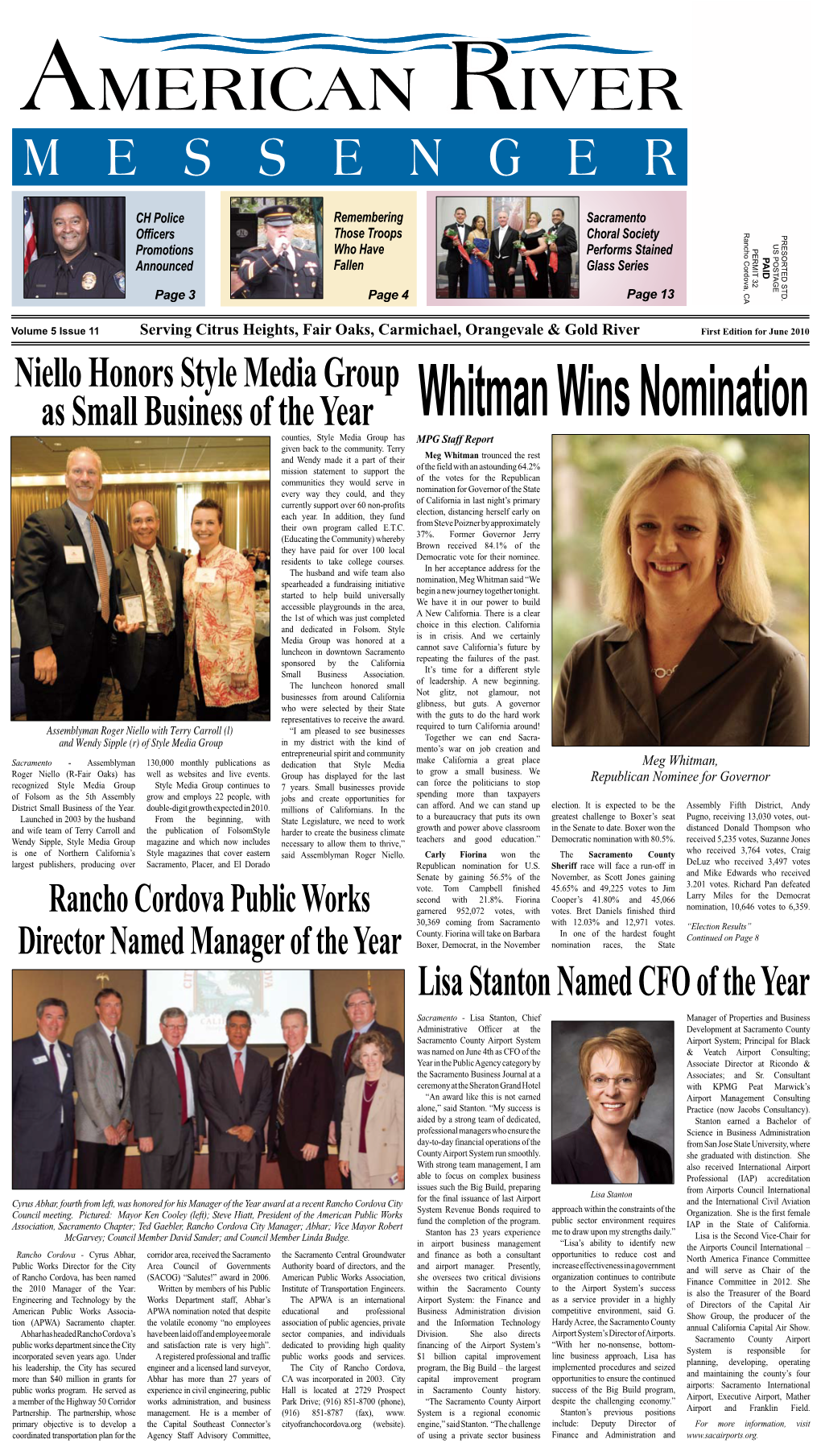 Niello Honors Style Media Group As Small Business of the Year Lisa