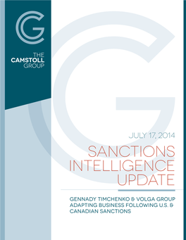 Sanctions Intelligence Update