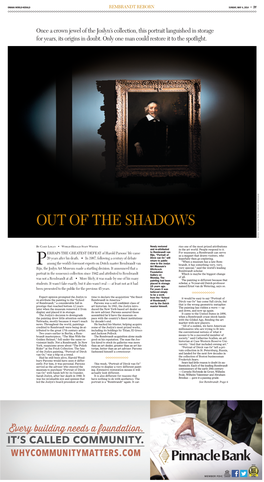 Out of the Shadows Ryan Soderlin/The World-Herald Ryan