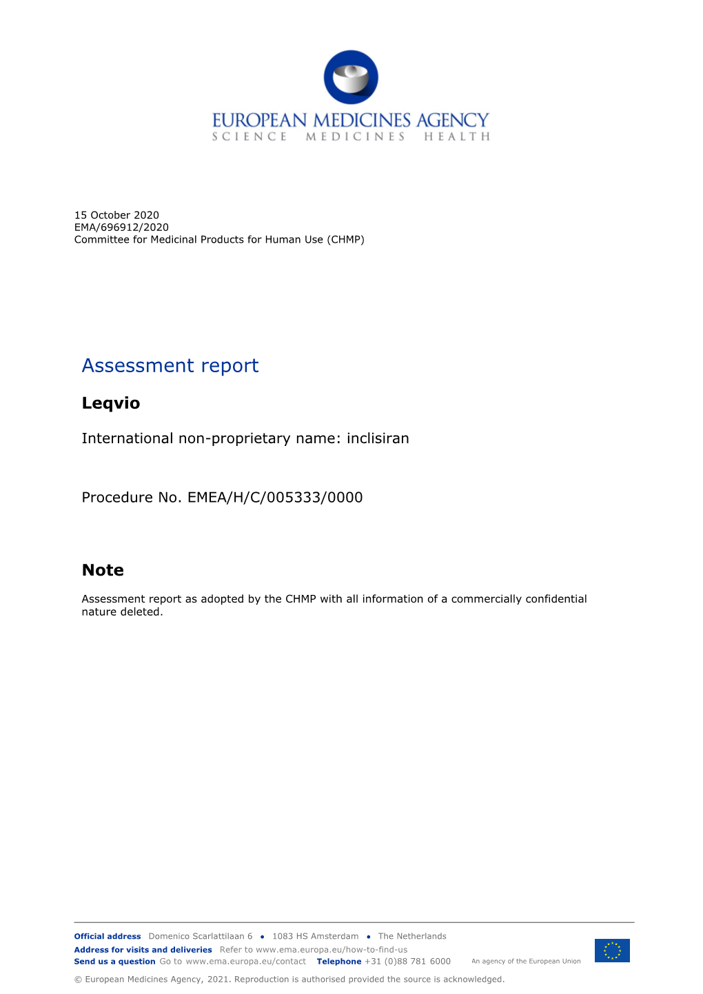 Assessment Report