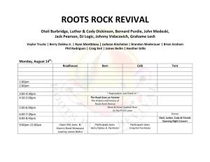 ROOTS ROCK REVIVAL Oteil Burbridge, Luther & Cody Dickinson