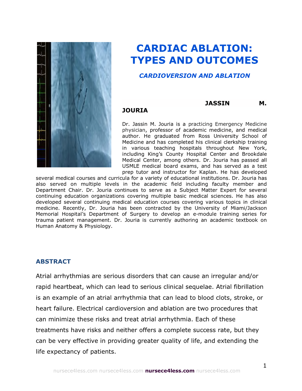 Cardiac Ablation: Types and Outcomes