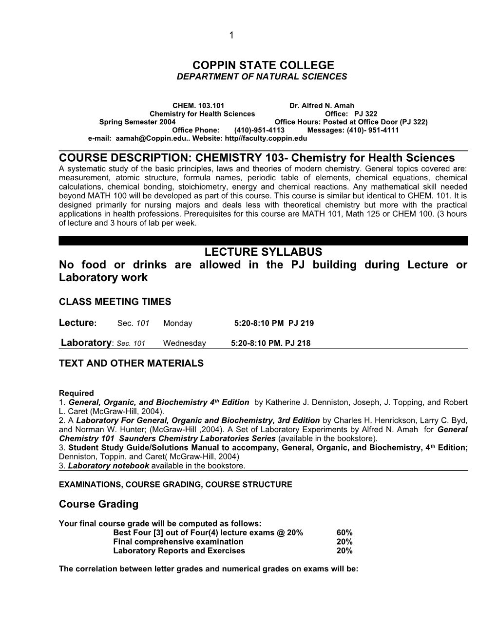 Chem. 101/Course Outline/96