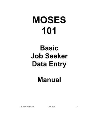 MOSES 101 Basic Manual 2020