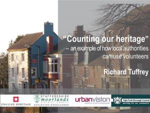 “Counting Our Heritage” – an Example of How Local Authorities Can Use Volunteers