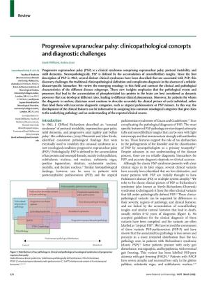 Progressive Supranuclear Palsy: Clinicopathological Concepts and Diagnostic Challenges