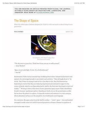 The Shape of Space: NASA Designs for Orbital Space Settlements.Pdf