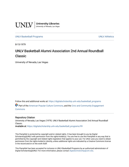 UNLV Basketball Alumni Association 2Nd Annual Roundball Classic