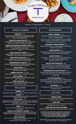 Check out Our Menu