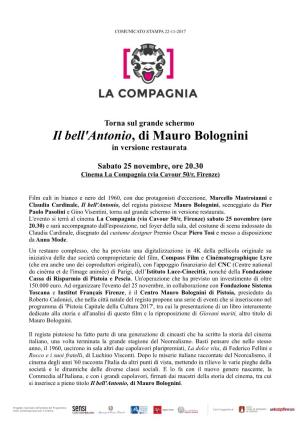 Il Bell'antonio, Di Mauro Bolognini in Versione Restaurata