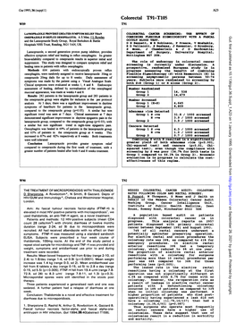 Colorectal T91-T105 W89 T91