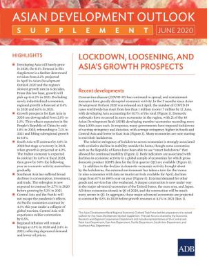 Asian Development Outlook Supplement June 2020