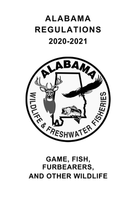 2020-2021 Regulations Book of Game, Fish, Furbearers, and Other Wildlife