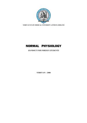 Normal Physiology