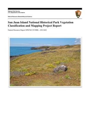 Vegetation Classification for San Juan Island National Historical Park