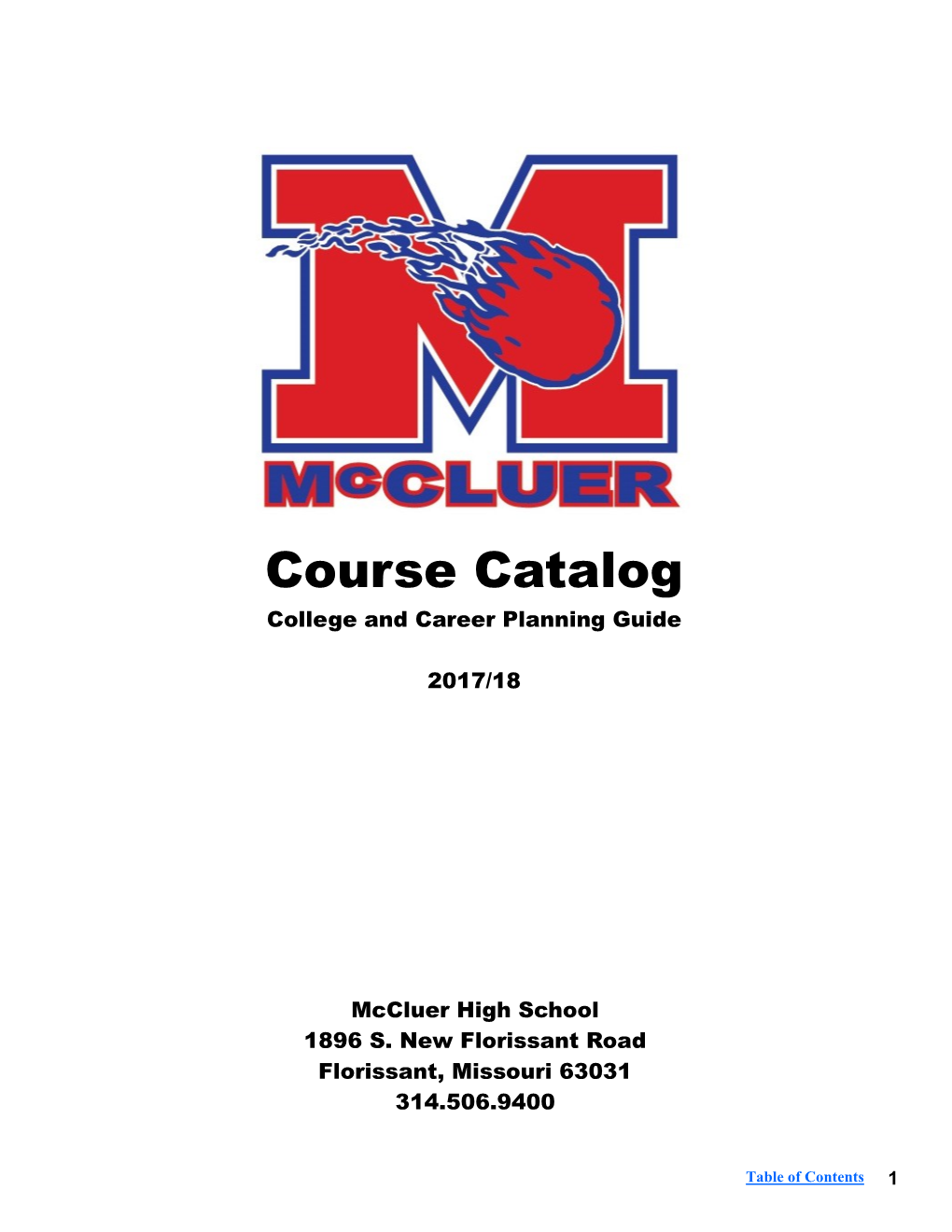 Course Catalog College and Career Planning Guide