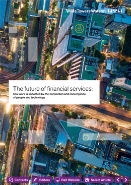 The Future of Financial Services: How Work Is Impacted by the Connection and Convergence of People and Technology