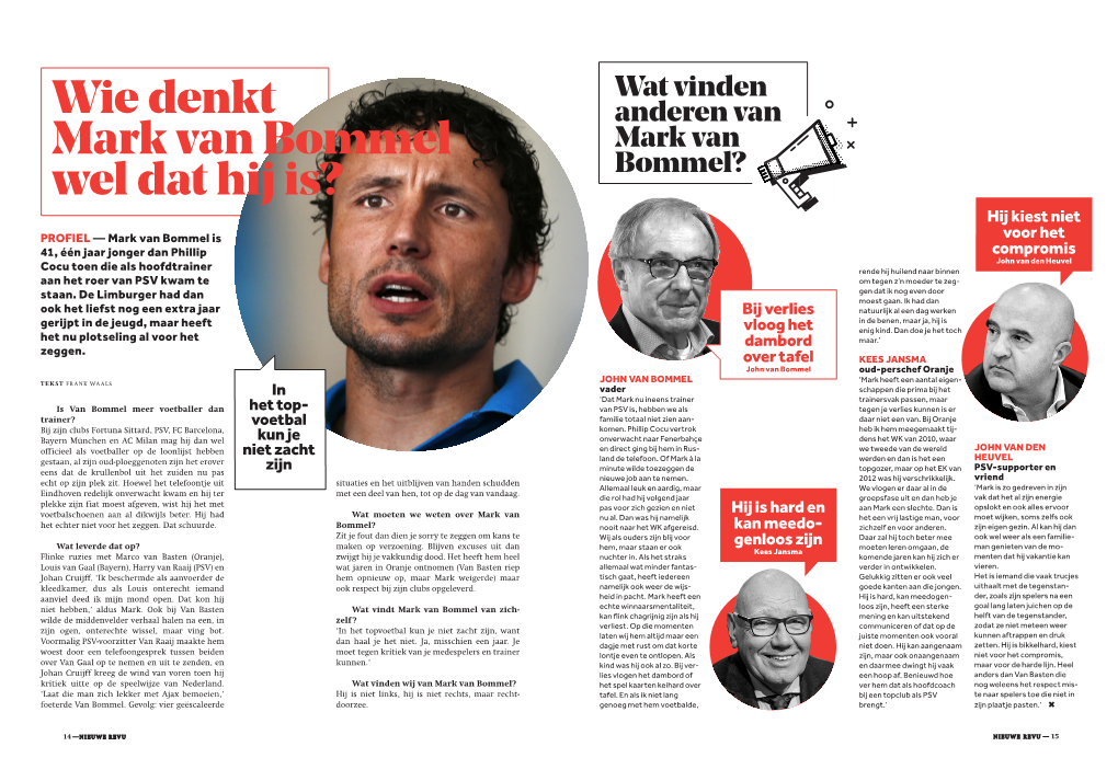 Wie Denkt Mark Van Bommel Wel Dat Hij