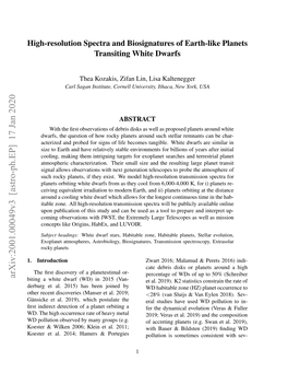 High-Resolution Spectra and Biosignatures of Earth-Like Planets Transiting White Dwarfs