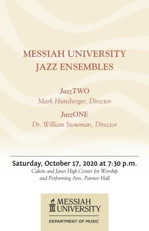 Messiah University Jazz Ensembles