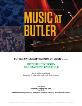 Butler University Generations Ensemble