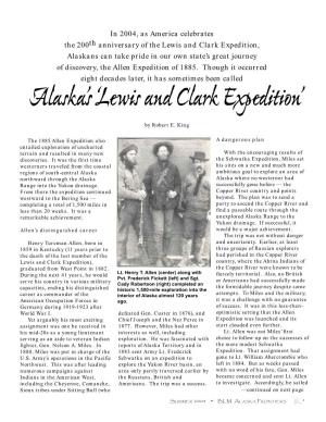 Alaska's 'Lewis and Clark Expedition'
