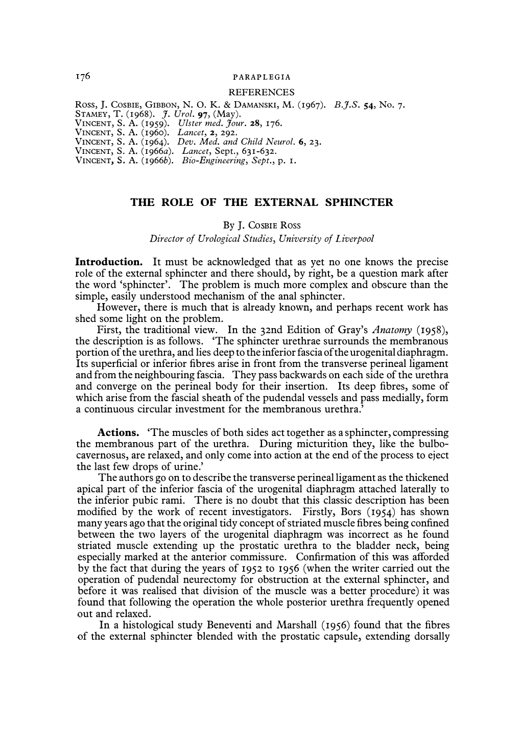 The Role of the External Sphincter