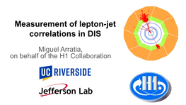 Measurement of Lepton-Jet Correlations in DIS