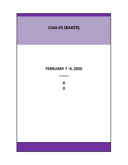 Ciaa #3 (Baker)