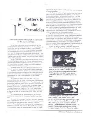 Letters to S the Chronicles