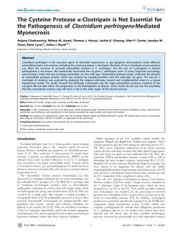 The Pathogenesis of Clostridium Perfringens-Mediated Myonecrosis