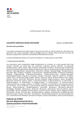 Cabinet Du Préfet Service Départemental De La