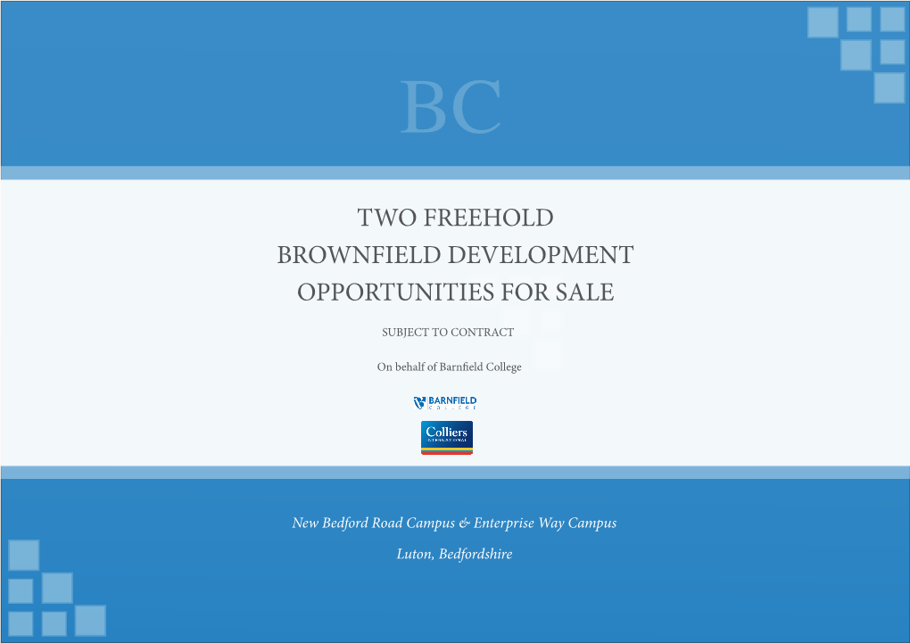 Two Freehold Brownfield Development Opportunities for Sale