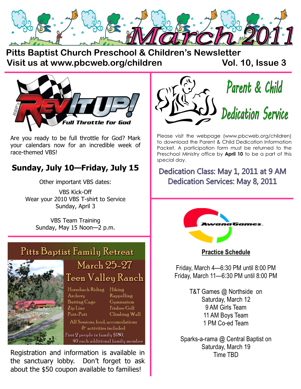 March 2011 Newsletter