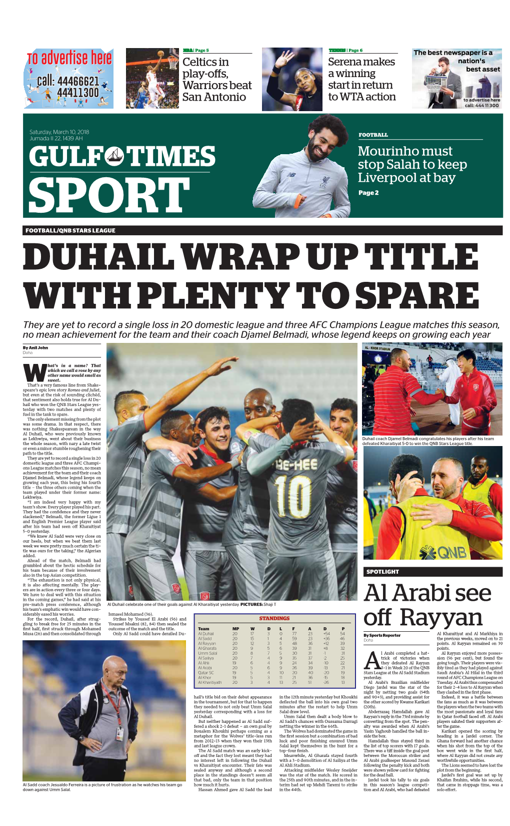 Duhail Wrap up Title with Plenty to Spare
