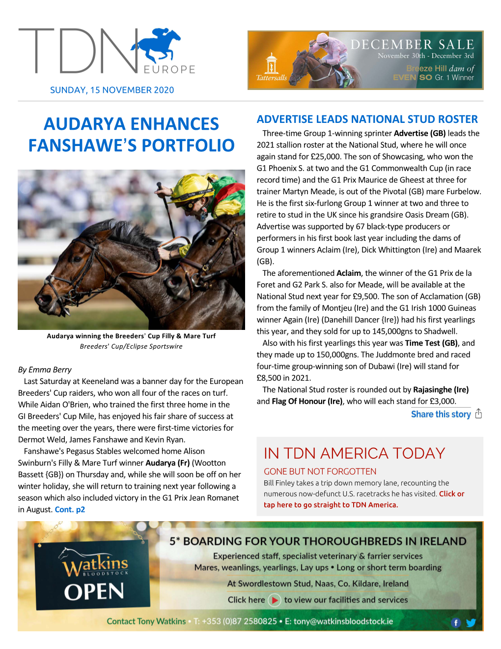 Tdn Europe • Page 2 of 10 • Thetdn.Com Sunday • 15 November 2020