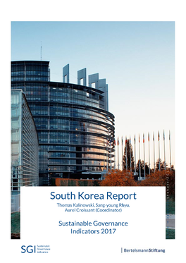 2017 South Korea Country Report | SGI Sustainable Governance